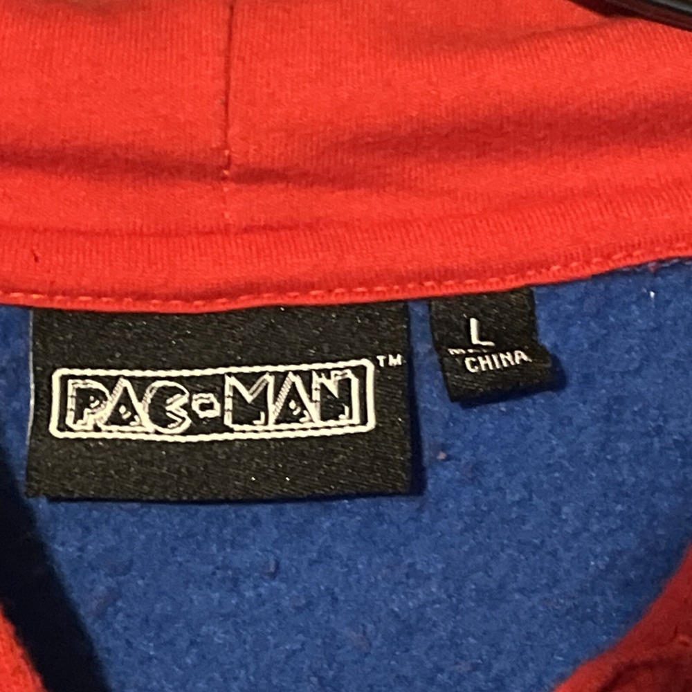 Pac Man pullover hoodie Size L - Picture 3 of 4